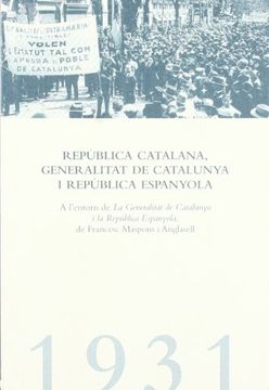 portada Republica Catalana: Generalitat de Catalunya i Republica Espanyol a (en Catalá)