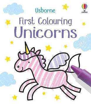 portada First Colouring Unicorns (Little First Colouring) (en Inglés)