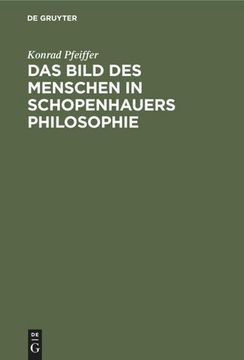 portada Das Bild des Menschen in Schopenhauers Philosophie (in German)