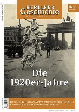 portada Berliner Geschichte - Zeitschrift für Geschichte und Kultur (en Alemán)