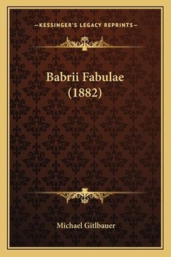 portada Babrii Fabulae (1882)
