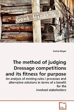 portada the method of judging dressage competitions and its fitness for purpose