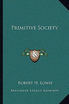 portada primitive society (in English)