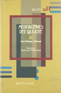 portada MEDITACIONES DEL QUIJOTE (in Spanish)