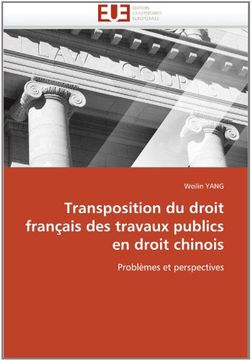portada Transposition Du Droit Francais Des Travaux Publics En Droit Chinois