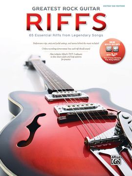 portada The Greatest Rock Guitar Riffs: Guitar Tab, Book & Dvd-Rom (en Inglés)