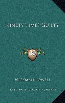 portada ninety times guilty (en Inglés)