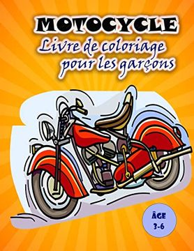 portada Livre de Coloriage de Motos Pour les Enfants: Big and fun Motorcycle Images for Kids (en Francés)