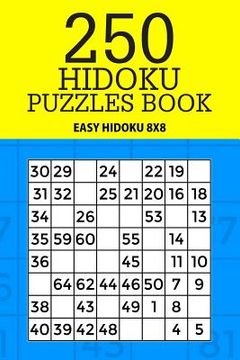 portada 250 Hidoku Puzzle Book: Easy Hidoku 8x8