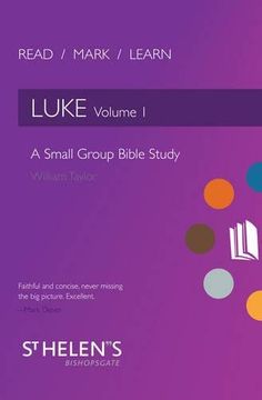 portada Read Mark Learn: Luke Vol. 1: A Small Group Bible Study (en Inglés)