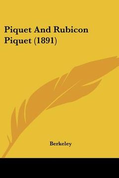 portada piquet and rubicon piquet (1891) (in English)