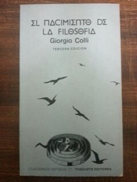 portada el nacimiento de la filosofia (in Spanish)