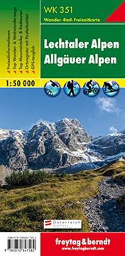 portada Freytag Berndt Wanderkarten, Lechtaler, Allgäuer Alpen: Ortsverzeichnis. Kultur, Sehenswürdigkeiten,