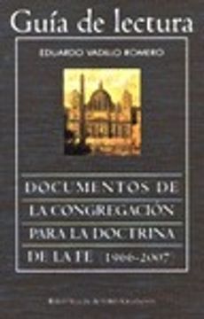 portada Guía lectura y sumario de los Documentos de la Congregación para la Doctrina de la Fe (1966-2007) (FUERA DE COLECCIÓN)
