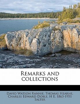 portada remarks and collections volume 1 (en Inglés)