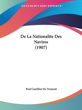 portada De La Nationalite Des Navires (1907) (in French)