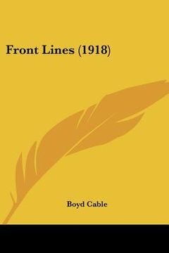 portada front lines (1918) (en Inglés)