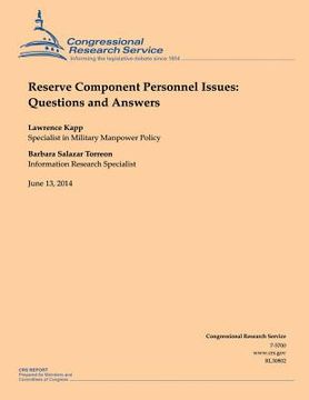 portada Reserve Component Personnel Issues: Questions and Answers (en Inglés)