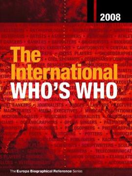 portada The International Who's Who 2008 (en Inglés)