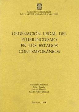portada Orde. Legal Plurilinguisme Estados Contemporaneos (in Spanish)