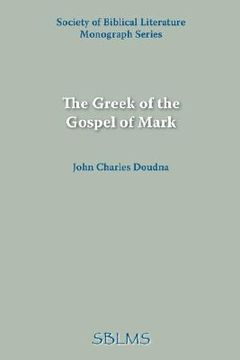 portada the greek of the gospel of mark (en Inglés)