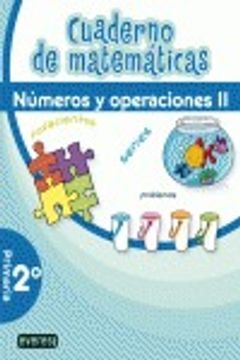 portada matemáticas, números y operaciones ii, 2 educación primaria. cuaderno