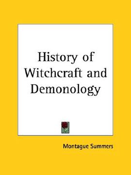 portada history of witchcraft and demonology (en Inglés)
