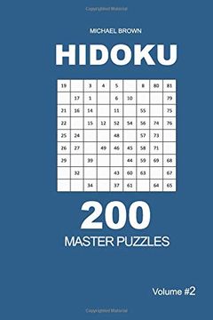 portada Hidoku - 200 Master Puzzles 9x9 (Volume 2) (Hidoku - Master) (en Inglés)