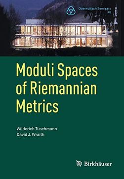portada Moduli Spaces of Riemannian Metrics (Oberwolfach Seminars) (en Inglés)
