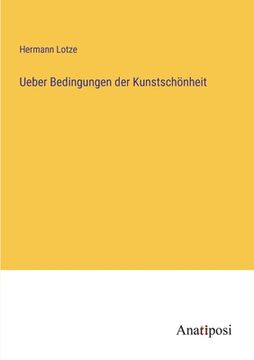 portada Ueber Bedingungen der Kunstschönheit (in German)