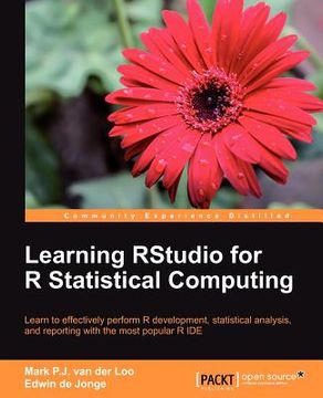 portada learning rstudio for r statistical computing (in English)