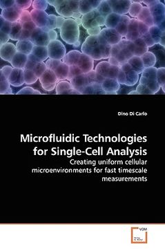 portada microfluidic technologies for single-cell analysis (en Inglés)