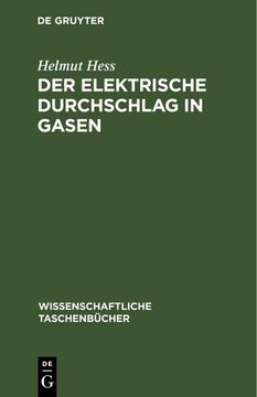 portada Der Elektrische Durchschlag in Gasen (en Alemán)