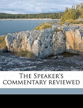 portada the speaker's commentary reviewed (en Inglés)