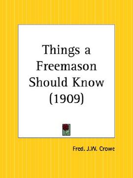 portada things a freemason should know (en Inglés)