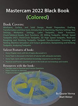 portada Mastercam 2022 Black Book (Colored) (en Inglés)