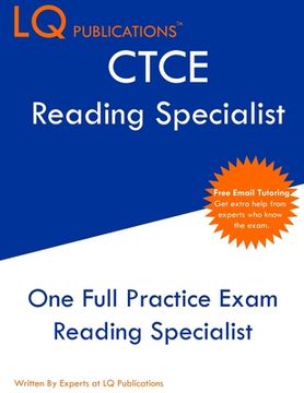 portada CTCE Reading Specialist: One Full Practice Exam - Free Online Tutoring - Updated Exam Questions