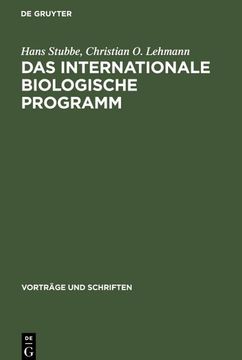 portada Das Internationale Biologische Programm (in German)