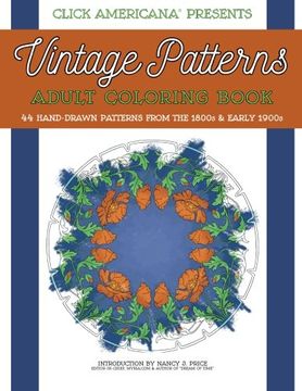 portada Vintage Patterns: Adult Coloring Book: 44 beautiful nature-inspired vintage patterns from the Victorian & Edwardian eras