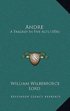 portada andre: a tragedy in five acts (1856)
