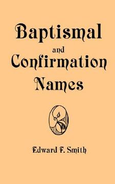portada baptismal and confirmation names (en Inglés)