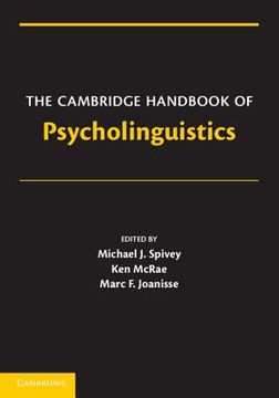 portada The Cambridge Handbook of Psycholinguistics Paperback (Cambridge Handbooks in Psychology) (en Inglés)