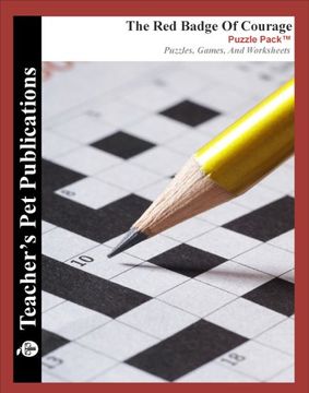 portada The red Badge of Courage Puzzle Pack - Teacher Lesson Plans, Activities, Crossword Puzzles, Word Searches, Games, and Worksheets (Paperback) (en Inglés)