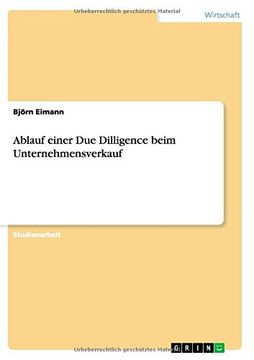 portada Ablauf einer Due Dilligence beim Unternehmensverkauf (German Edition)
