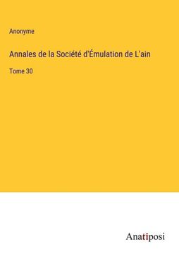portada Annales de la Société D'émulation de L'ain (in French)
