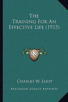 portada the training for an effective life (1915) (en Inglés)