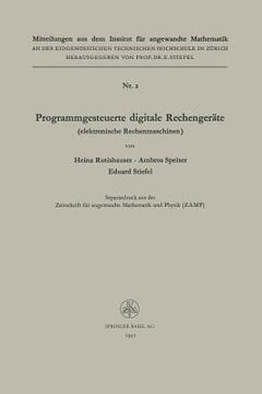 portada Programmgesteuerte Digitale Rechengeräte (Elektronische Rechenmaschinen) (en Alemán)
