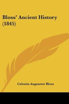 portada bloss' ancient history (1845) (en Inglés)