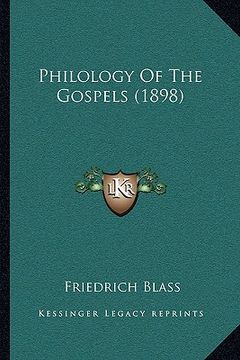 portada philology of the gospels (1898) (in English)