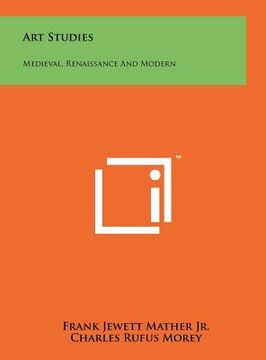 portada art studies: medieval, renaissance and modern (en Inglés)